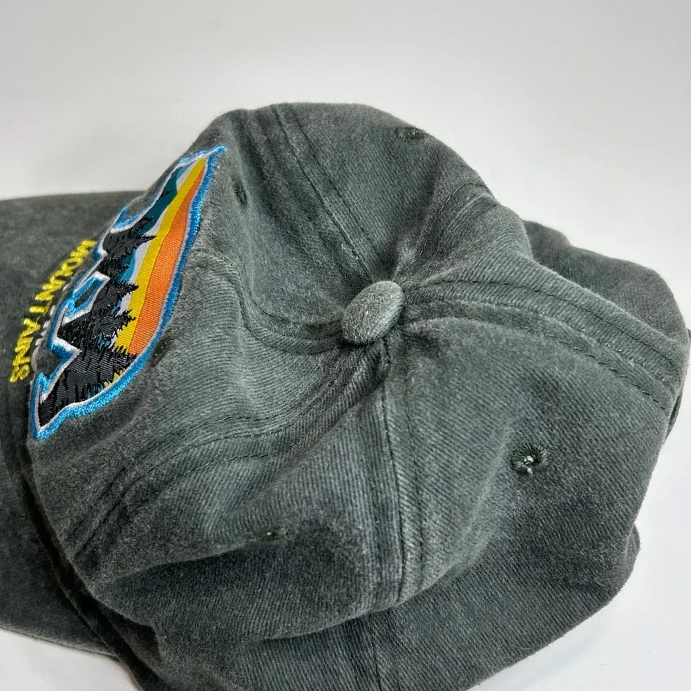 CSI Great Smoky Mountains Black Bear Embroidered Hat Kids Charcoal‎ Grey Cap